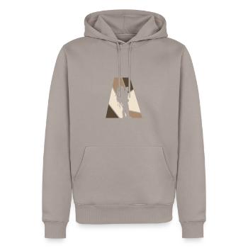 Backpacker Backpacker Wandern - Männer Premium Bio Hoodie - Taupe - Vorne - Nico (187cm)