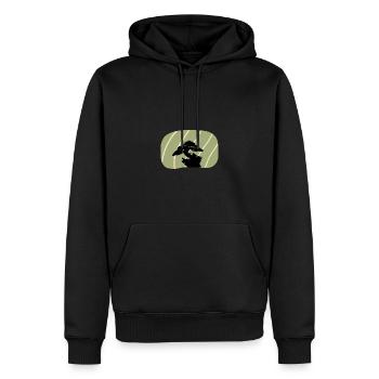Bäume Bäume Wachsen - Männer Premium Bio Hoodie - Schwarz - Vorne - Nico (187cm)