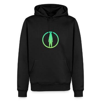 Cryptozoology Fable Mythical Creatures - Men’s Premium Organic Hoodie - black - Front - Nico (187cm)