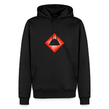 Camping Zelt Natur - Männer Premium Bio Hoodie - Schwarz - Vorne - Nico (187cm)