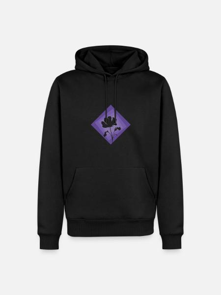 Botany Flora Plants - Men’s Premium Organic Hoodie - black