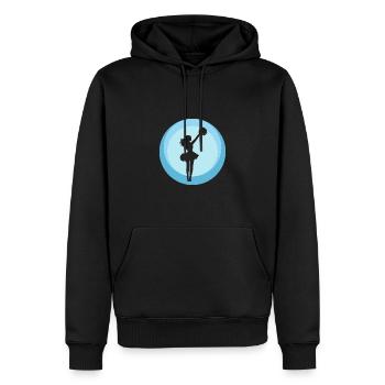 Girlie Cheerleading Cheerleader - Men’s Premium Organic Hoodie - black - Front - Nico (187cm)