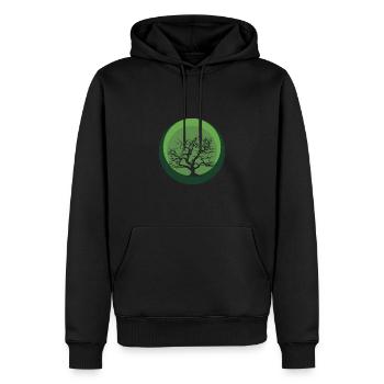 Botany, Flowers, Plants - Men’s Premium Organic Hoodie - black - Front - Nico (187cm)