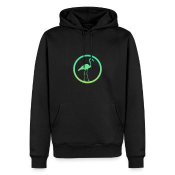 Waterfowl Flamenco Flamingo - Men’s Premium Organic Hoodie - black - Front - Nico (187cm)