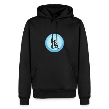 Chiropraktik Chiropractor Chiropraktiker - Männer Premium Bio Hoodie - Schwarz - Vorne - Nico (187cm)