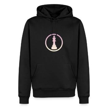 Checkmate Chess Chess Piece - Men’s Premium Organic Hoodie - black - Front - Nico (187cm)