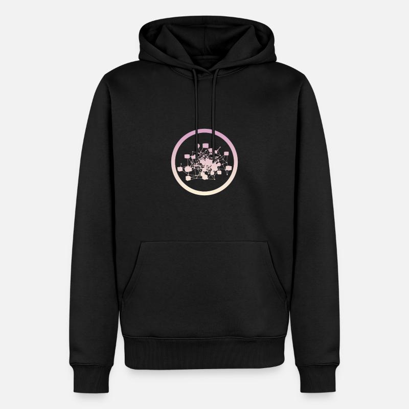 Kryptowährung Crypto-monnaie Crypto-monnaie - Sweat à capuche Premium bio Homme - noir