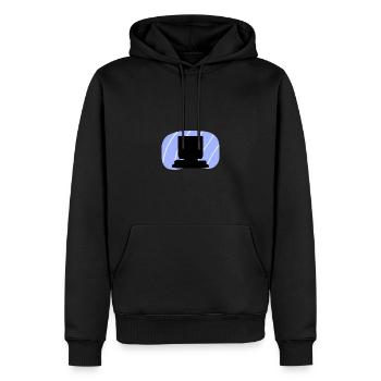 Technologie informatique Internet - Sweat à capuche Premium bio Homme - noir - Devant - Nico (187cm)
