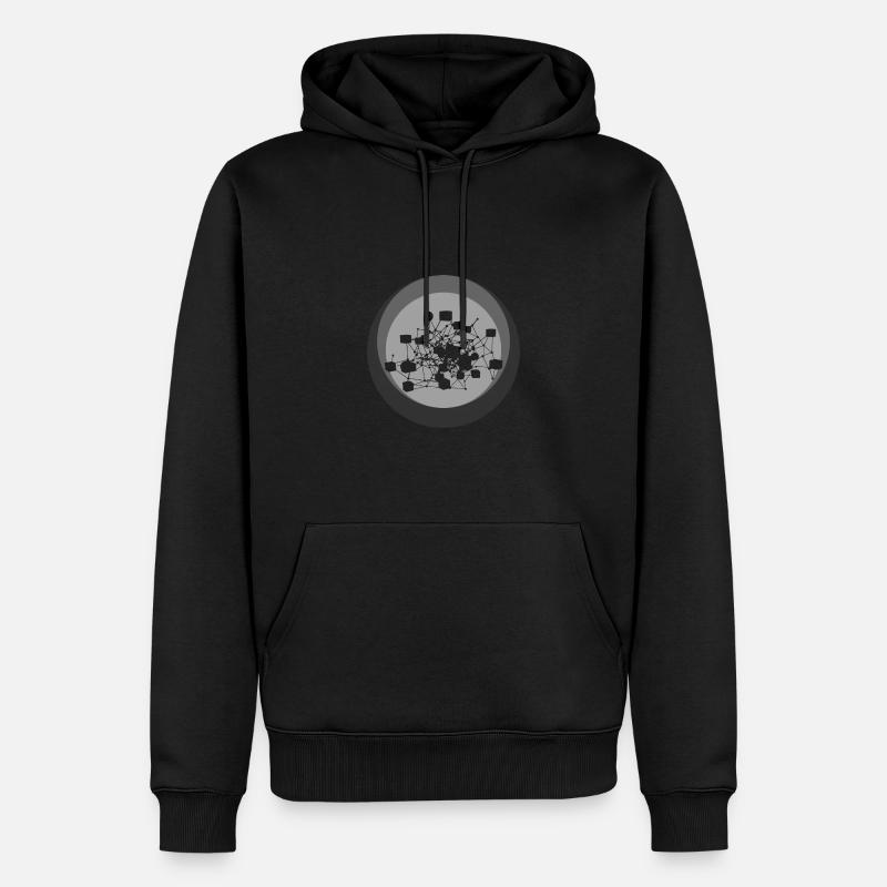 Crypto-monnaie Crypto Bitcoin - Sweat à capuche Premium bio Homme - noir