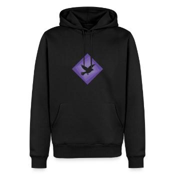 Vogel Flügel Vogelschwarm - Männer Premium Bio Hoodie - Schwarz - Vorne - Nico (187cm)