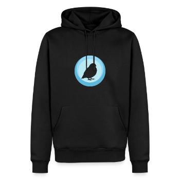 Vogel Vogel Vogel Abbildung - Männer Premium Bio Hoodie - Schwarz - Vorne - Nico (187cm)