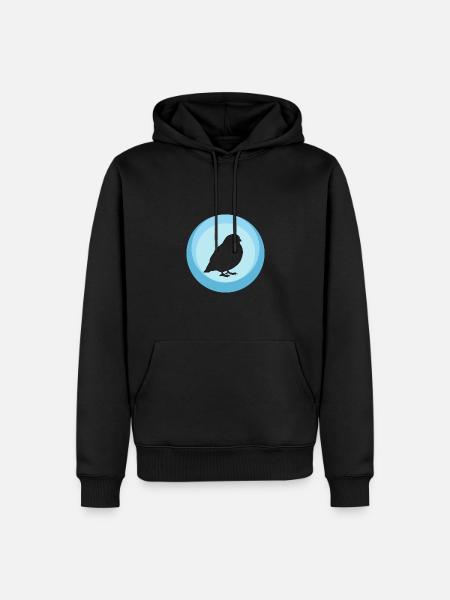Bird Bird Bird Illustration - Men’s Premium Organic Hoodie - black