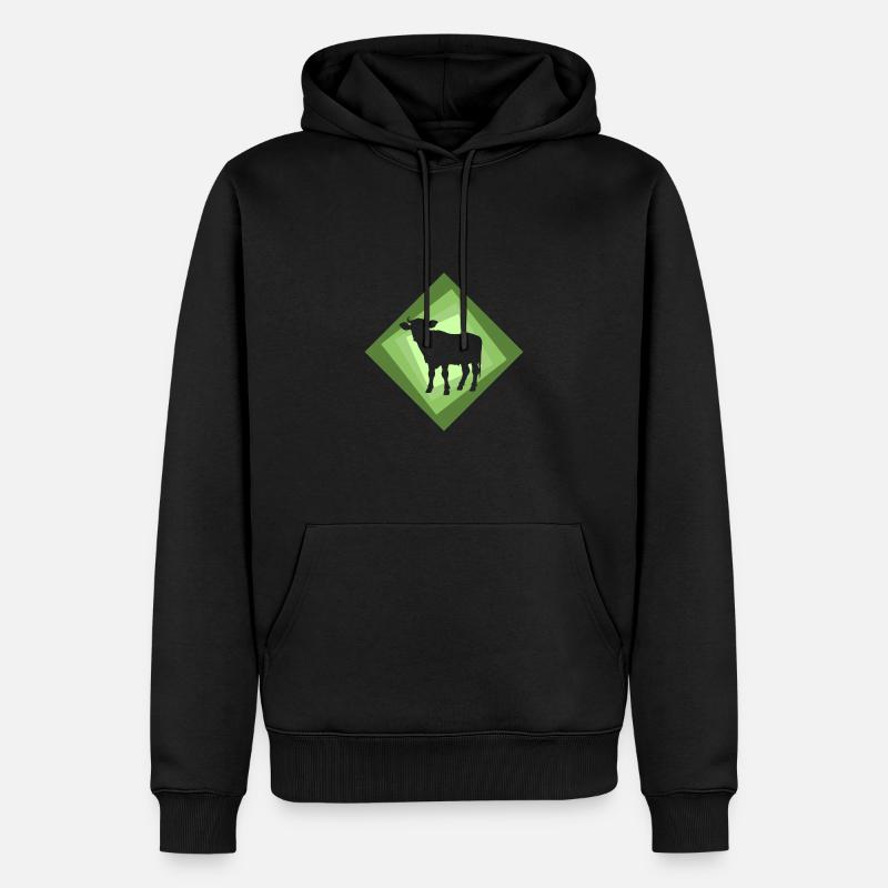 Éleveur de vaches bovines - Sweat à capuche Premium bio Homme - noir