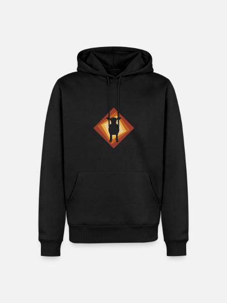 Kuh Kühe Muh - Männer Premium Bio Hoodie - Schwarz