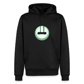 Bus Bus Driver Public transport - Men’s Premium Organic Hoodie - black - Front - Nico (187cm)