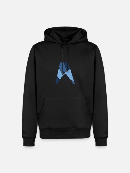 Climbing Climbing Wall Summit - Men’s Premium Organic Hoodie - black