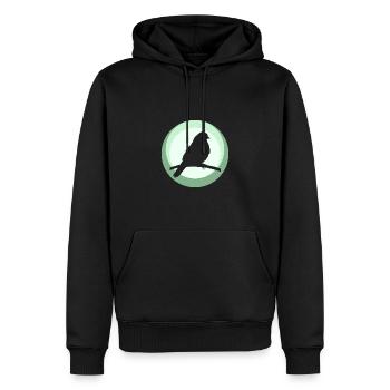 Sittich Tier Vogel Abbildung - Männer Premium Bio Hoodie - Schwarz - Vorne - Nico (187cm)