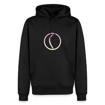 Wurfstock Bumerang Boomerang - Männer Premium Bio Hoodie - Schwarz - Vorne - Nico (187cm)