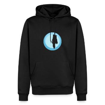 Klettern Bergsteigen Kletterer - Männer Premium Bio Hoodie - Schwarz - Vorne - Nico (187cm)
