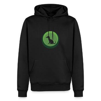 Créatures mythiques Conte de fées Bigfoot - Sweat à capuche Premium bio Homme - noir - Devant - Nico (187cm)