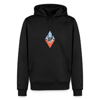 Käse Parmesan Emmentaler - Männer Premium Bio Hoodie - Schwarz - Vorne - Nico (187cm)