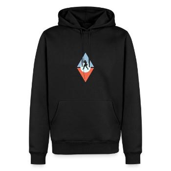 Seilklettern Felsklettern Kletterer - Männer Premium Bio Hoodie - Schwarz - Vorne - Nico (187cm)