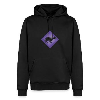 Cryptozoology Unicorn Bigfoot - Men’s Premium Organic Hoodie - black - Front - Nico (187cm)