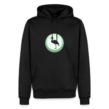 Flamingos Exotisch Wasservogel - Männer Premium Bio Hoodie - Schwarz - Vorne - Nico (187cm)