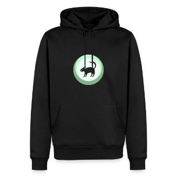 Cryptozoology Unicorn Unicorn - Men’s Premium Organic Hoodie - black - Front - Nico (187cm)