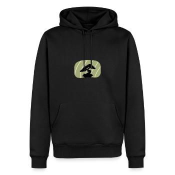 Growing Trees Japanese Art - Men’s Premium Organic Hoodie - black - Front - Nico (187cm)