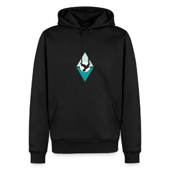 Animal Animal Flying - Men’s Premium Organic Hoodie - black - Front - Nico (187cm)