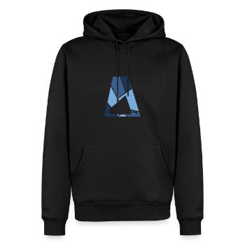 Glamping Glamping Moderne - Sweat à capuche Premium bio Homme - noir - Devant - Nico (187cm)