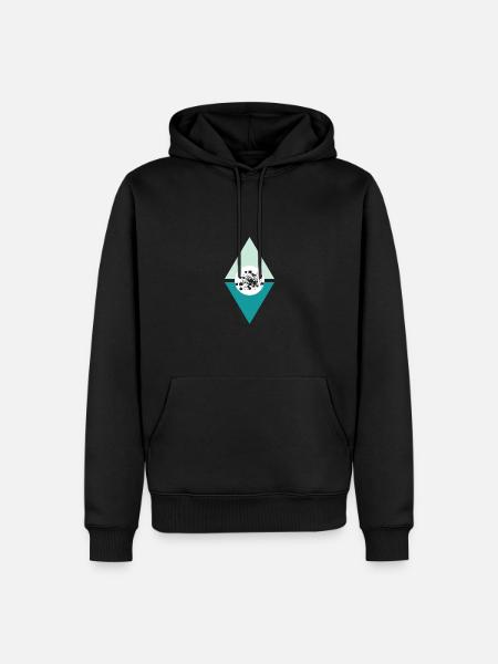 Crypto Blockchain Cryptocurrency - Männer Premium Bio Hoodie - Schwarz