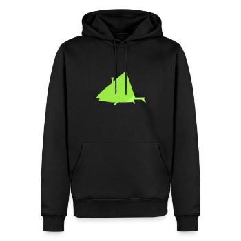 Modern Modern Haus - Männer Premium Bio Hoodie - Schwarz - Vorne - Nico (187cm)