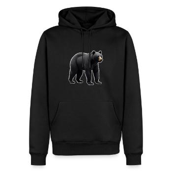 Baribal - Sweat à capuche Premium bio Homme - noir - Devant - Nico (187cm)