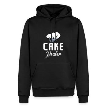 Cake Dealer Biscuit Dealer Baker Pastry Lover - Men’s Premium Organic Hoodie - black - Front - Nico (187cm)