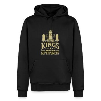 I Can Beat Kings What's Your Superpower Schach - Männer Premium Bio Hoodie - Schwarz - Vorne - Nico (187cm)