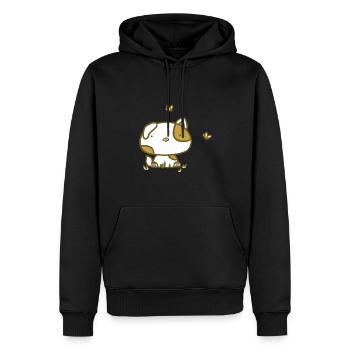 Süßer Hund - Männer Premium Bio Hoodie - Schwarz - Vorne - Nico (187cm)