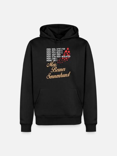 Berner-Sennenhund - Mein - Männer Premium Bio Hoodie - Schwarz
