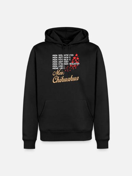Chihuahua - Mein - Männer Premium Bio Hoodie - Schwarz