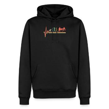 Table Tennis Evolution Table Tennis Player Pingpong - Men’s Premium Organic Hoodie - black - Front - Nico (187cm)