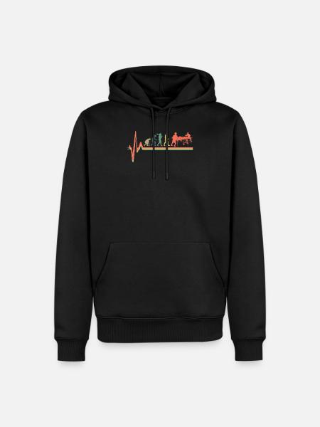 Ping-pong Evolution Ping-pong ping-pong - Sweat à capuche Premium bio Homme - noir