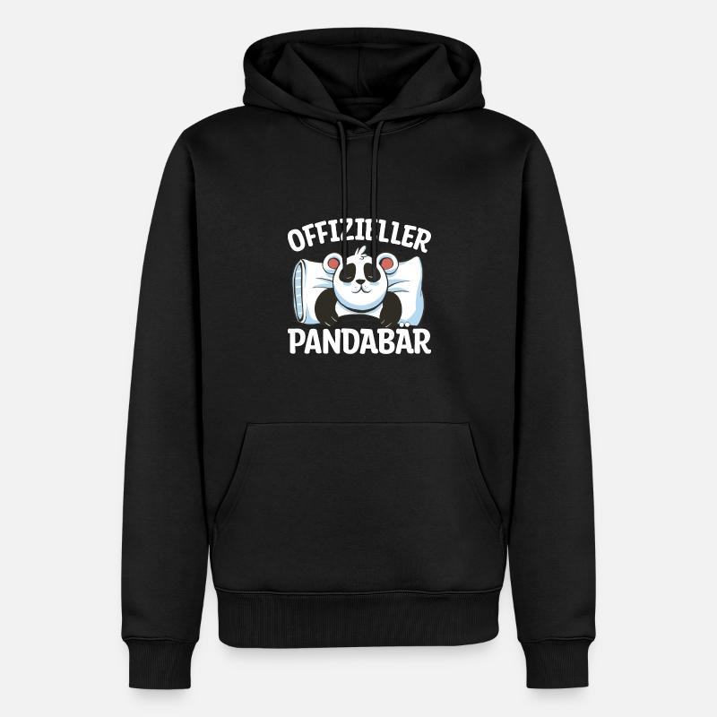 offizieller Pandabär Geschenk - Männer Premium Bio Hoodie - Schwarz