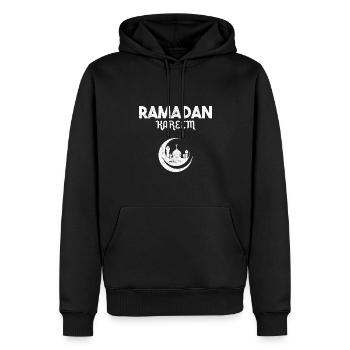 Ramadan Kareem Moschee Muslim Geschenk - Männer Premium Bio Hoodie - Schwarz - Vorne - Nico (187cm)