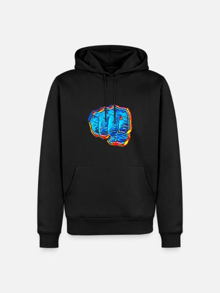Comicfaust - Männer Premium Bio Hoodie - Schwarz