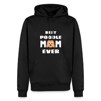 Meilleur caniche maman de tous les temps Caniche de chien de fête des mères - Sweat à capuche Premium bio Homme - noir - Devant - Nico (187cm)