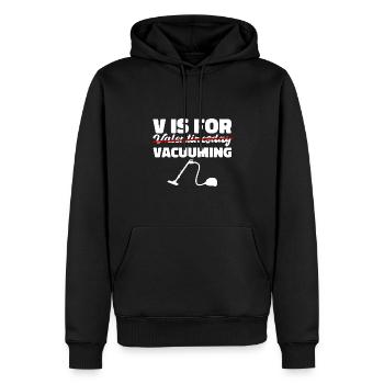Valentinstag vaccuming Liebe Sauberkeit Geschenk - Männer Premium Bio Hoodie - Schwarz - Vorne - Nico (187cm)