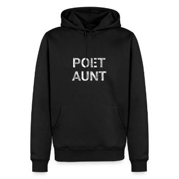 Poet Aunt - Men’s Premium Organic Hoodie - black - Front - Nico (187cm)