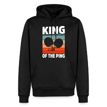 Tischtennisspieler Geschenk Ping Pong Tischtennis - Männer Premium Bio Hoodie - Schwarz - Vorne - Nico (187cm)