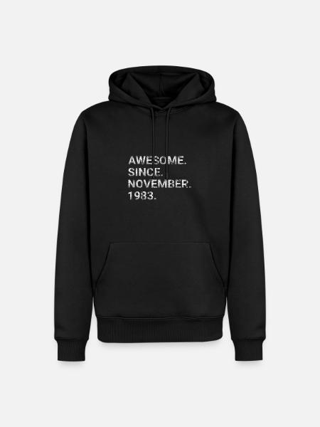 Awesome Since November 1983 - Men’s Premium Organic Hoodie - black